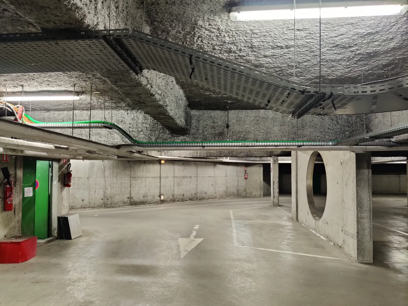 Pose de la gaine verte