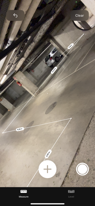 Mesures à l’aide de l’application Mesures d’iOS