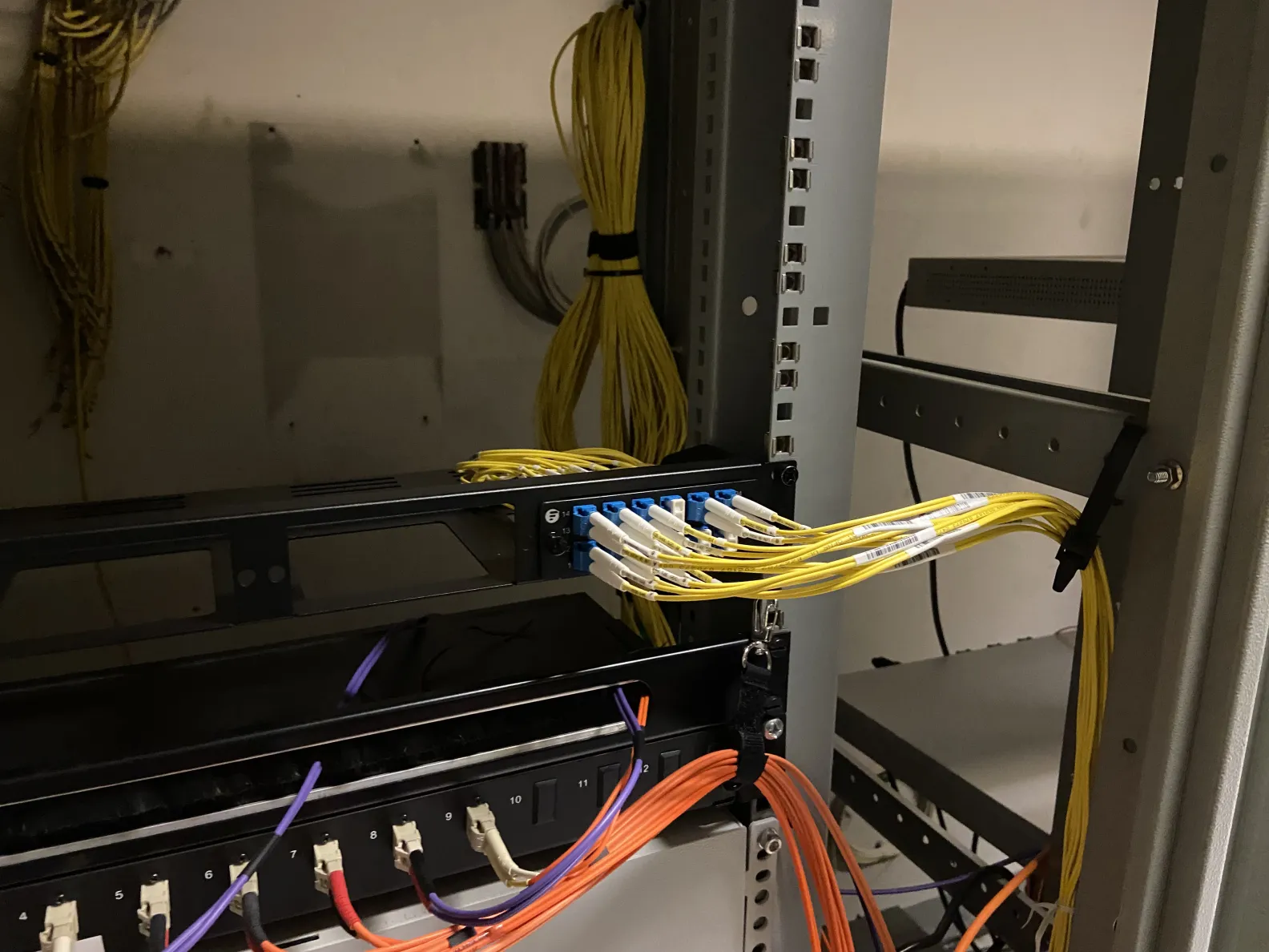 Installation des patch-panels