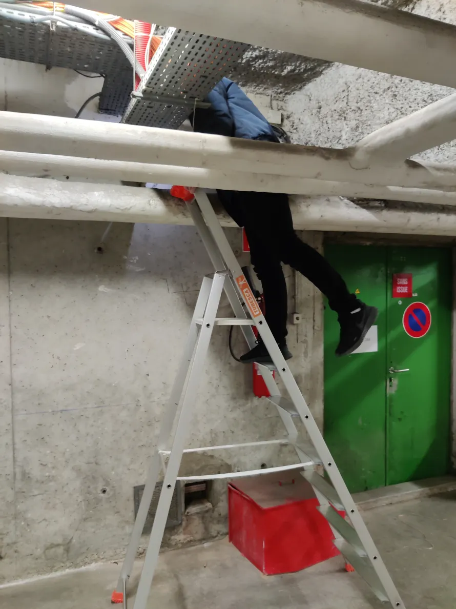 Repérage des chemins de câbles existants