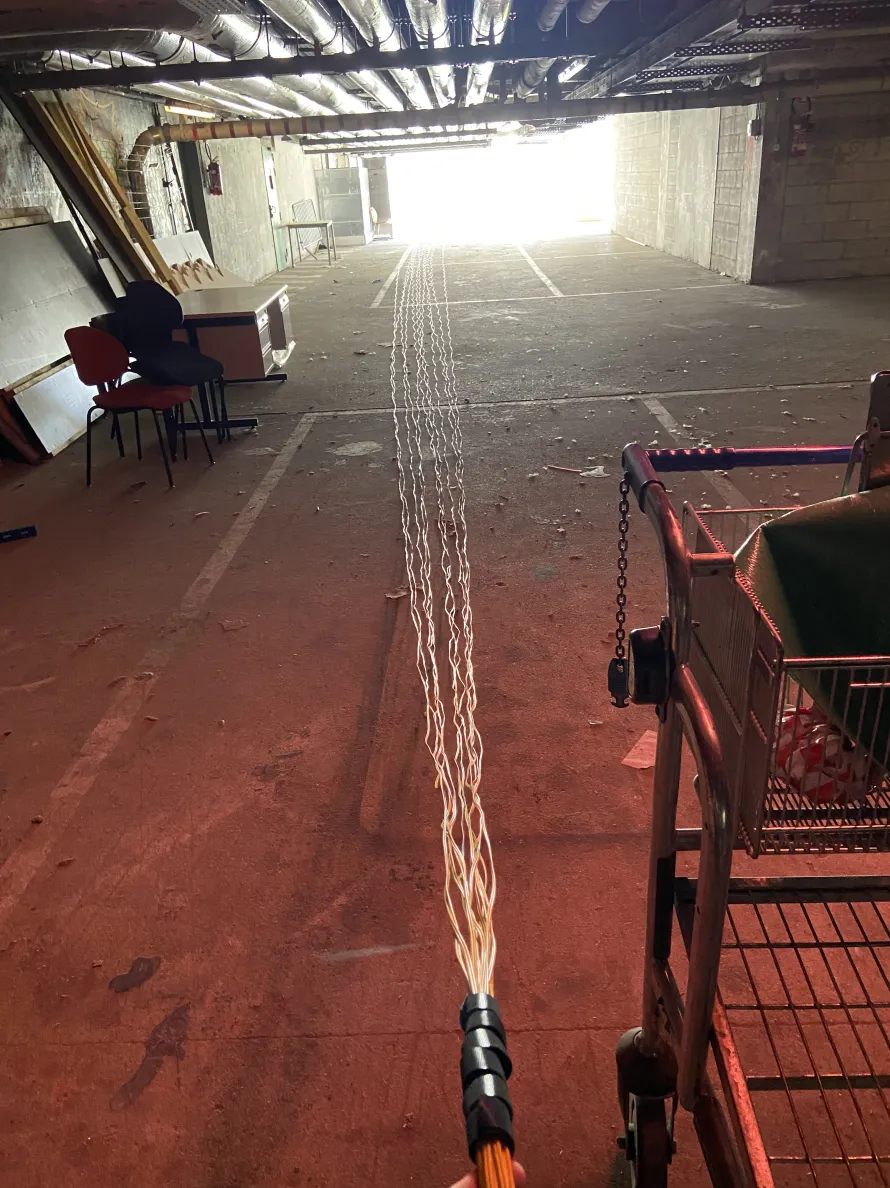 Préparation du câble composé de 12 paires de fibres