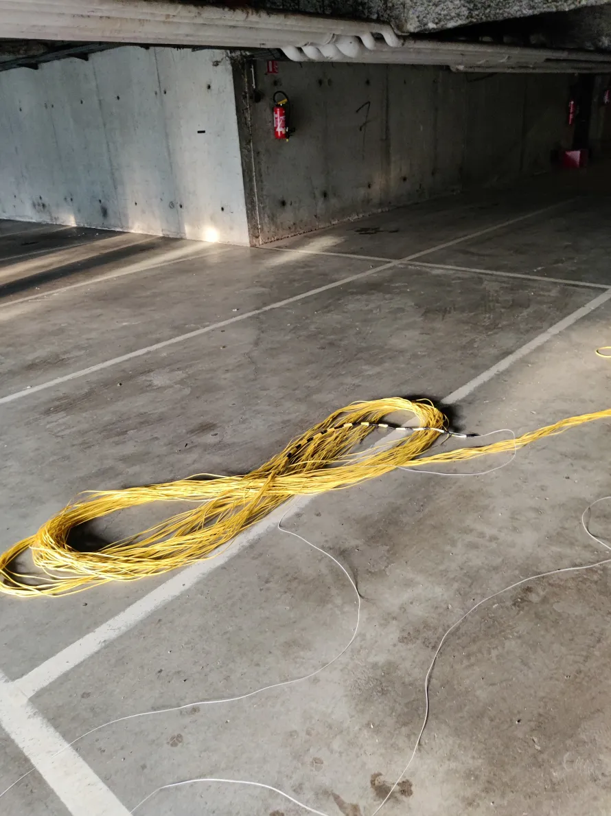 Tirage des fibres dans les gaines