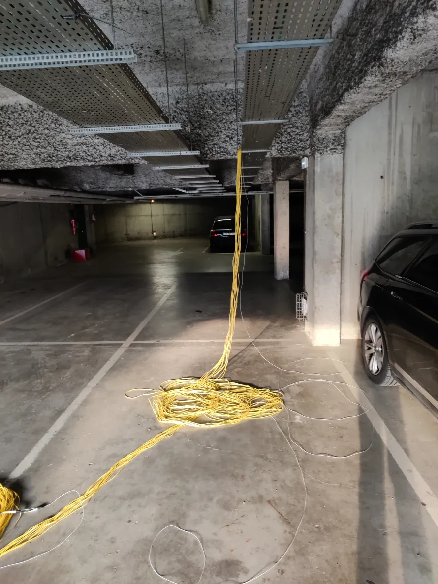 Tirage des fibres dans les gaines